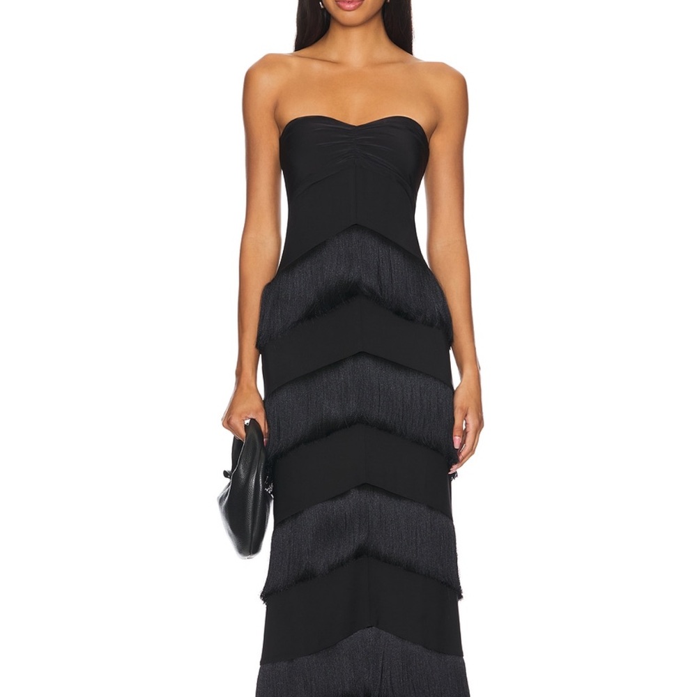 House of Harlow Hera Fringe Maxi Dress